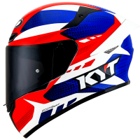 Capacete KYT TT Course - Gear Azul e Vermelho