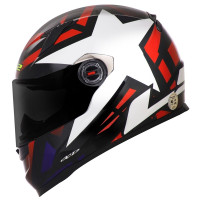 Capacete Ls2 FF358 Classic StarWar Branco/Vermelho