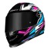 Capacete Ls2 FF358 Classic Xdron Cyan Rosa
