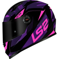 Capacete Ls2 Classic Ff358 Tank Rosa/Roxo